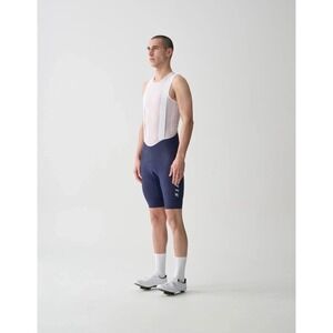MAAP mens Navy Blue Cycling Bib Shorts with Reflective Accents‎